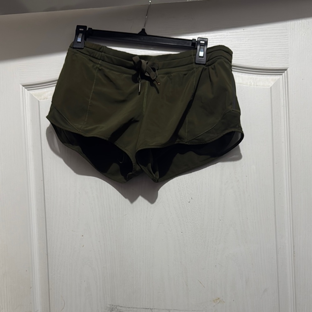lululemon athletica Olive Green Athletic Shorts